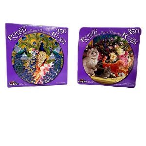 Craz Art 350 Piece Space Saver Jigsaw Puzzles‎ Cats & Peacocks